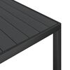 vidaXL 7 Piece Garden Dining Set Black Aluminium