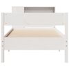 vidaXL Bookcase Bed without Mattress White 100x200cm Solid Wood Pine