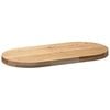 vidaXL Table Top 80x40x4 cm Solid Wood Oak Oval
