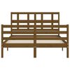 vidaXL Bed Frame without Mattress Honey Brown 140x190 cm Solid Wood