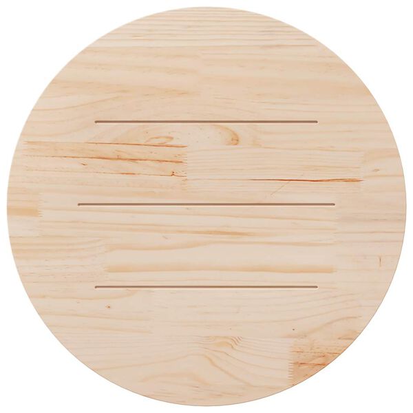 vidaXL Table Top Ø90x2.5 cm Solid Wood Pine