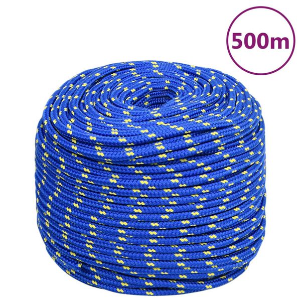 vidaXL Boat Rope Blue 10 mm 500 m Polypropylene