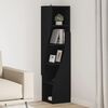 vidaXL Corner Cabinet Black 32x32x140cm Engineered Wood