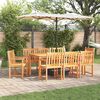 vidaXL Garden Dining Set 7 pcs Brown Solid Acacia Wood