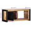 vidaXL TV Cabinet 80x30x35 cm Solid Rough Wood Mango