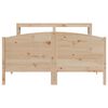 vidaXL Bed Frame without Mattress 135x190 cm Double Solid Wood Pine