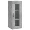 vidaXL Wall Mounted Cabinet Concrete Grey 34.5x34x90 cm