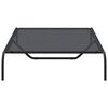 vidaXL Elevated Dog Bed Black 130x80x20 cm Textilene and Steel