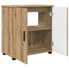 vidaXL Bathroom Furniture Set with Drawer with Door 3 pcs Artisan Oak