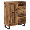 vidaXL Highboard with Drawer 2 pcs Old Wood Engineered Wood