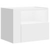 vidaXL Wall-mounted Bedside Cabinet White 45x30x35 cm