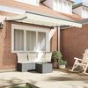 vidaXL Retractable Awning Cream 250 x 200 cm Polyester and Aluminium