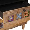 vidaXL Bedside Cabinet Natural 50 x 33 x 60 cm Solid Mango Wood