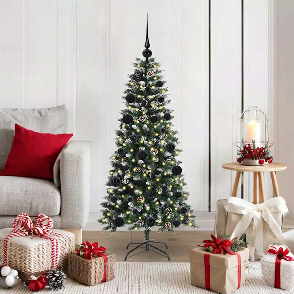 vidaXL Artificial Christmas Tree with 150 LEDs with Stand Green 120 cm