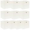 vidaXL Storage Box | Set of 10 | White | Non-woven fabric (100% polyester)