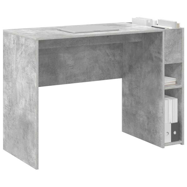 vidaXL Desk Concrete Grey 109 x 50 x 78 cm Engineered Wood