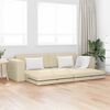 vidaXL Sofa Bed Cream 245 x 78 x 77 cm Fabric