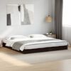 vidaXL Bed Frame without Mattress Black 180x200 cm Super King Engineered Wood