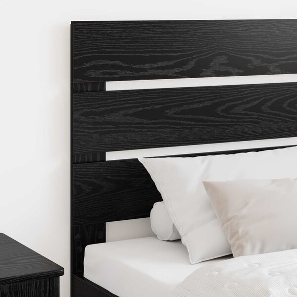 vidaXL Headboard Black Oak 100 cm Engineered Wood