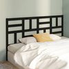 vidaXL Bed Headboard Black 186x4x104 cm Solid Wood Pine