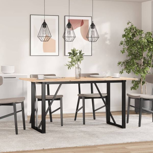 vidaXL Dining Table Legs O-Frame 120x60x73 cm Steel