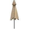 vidaXL Garden Parasol with Metal Pole 300 cm Taupe