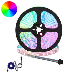 vidaXL LED Strip 2 pcs Black and Transparent Copper and Plastic