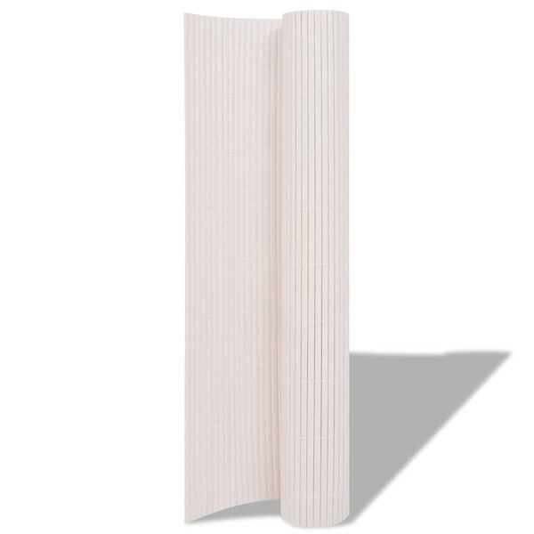 vidaXL Garden Fence White 150 x 500 cm PVC