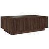 vidaXL Coffee Table with Infinity LED Brown Oak 116x69x40 cm