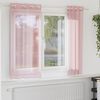 vidaXL Voile Curtains with Grommets 2 pcs Pink 140x175 cm