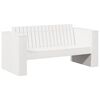 vidaXL Garden Sofa White 134 x 60 x 62 cm Solid Pine Wood