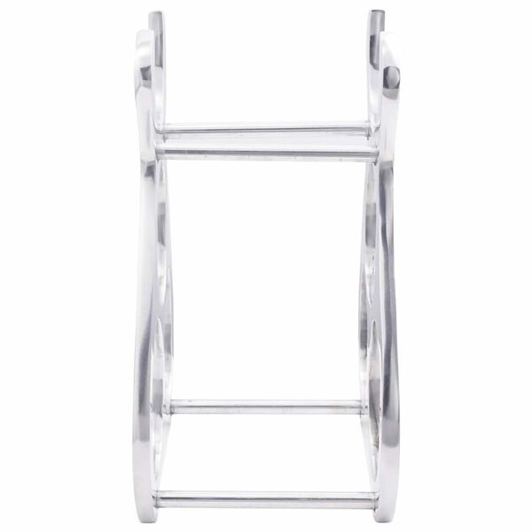 vidaXL Wine Rack Silver 23 x 14 x 28 cm Aluminium
