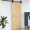 vidaXL Door NARVIK Natural 100 x 210 cm Solid Pine Wood