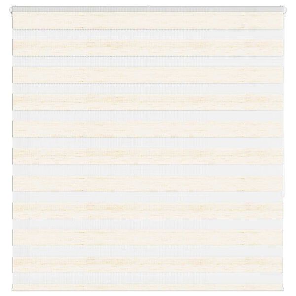 vidaXL Zebra Blind Marble Beige 140x150 cm Fabric Width 135.9 cm Polyester