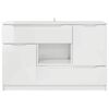 vidaXL Sideboard High Gloss White 100 x 30 x 65.6 Engineered Wood