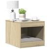 vidaXL Cat Litter Box Enclosure Sonoma Oak 47x59x42 cm Engineered Wood