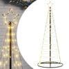 vidaXL LED Christmas Tree 200 LEDs Warm White 180 cm