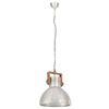 vidaXL Industrial Hanging Lamp 25 W Silver Round 40 cm E27
