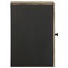vidaXL Wall-mounted Bathroom Cabinet Black 38x33x48 cm Solid Wood Mango