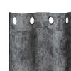 vidaXL Velvet Curtains with Curtains 2 pcs Grey 260 x 140 cm Velvet