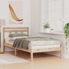 vidaXL Bed Frame Brown 75 x 190 cm Solid Pine Wood
