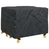 vidaXL Furniture Cover Plain Black 100 x 100 x 70 cm 210D