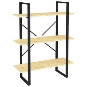 vidaXL Book Cabinet | Natural | Solid pine wood | Medium | Book Cabinet