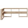 vidaXL Bookcase Headboard L-Shaped 90 cm Solid Wood Pine