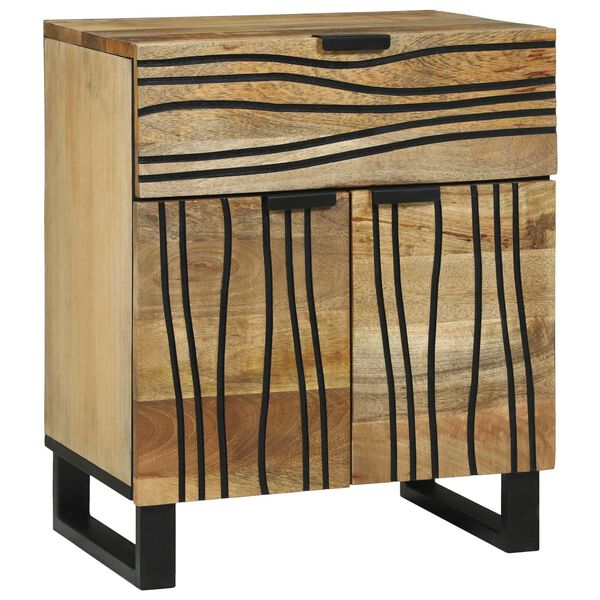 vidaXL Bedside Cabinet Brown 50 x 33 x 60 cm Solid Acacia wood