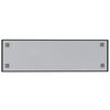 vidaXL Wall-mounted Magnetic Board Black 100x30 cm Tempered Glass