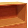 vidaXL Bookcase Bed without Mattress Wax Brown 75x190 cm Small Single Solid Wood Pine