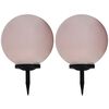 vidaXL Outdoor Solar Lamps 2 pcs LED Spherical 40 cm RGB