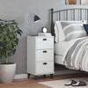 vidaXL Bedside Cabinet VIKEN White Engineered Wood