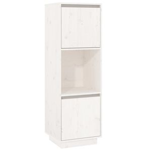 vidaXL Highboard White 38x35x117 cm Solid Wood Pine
